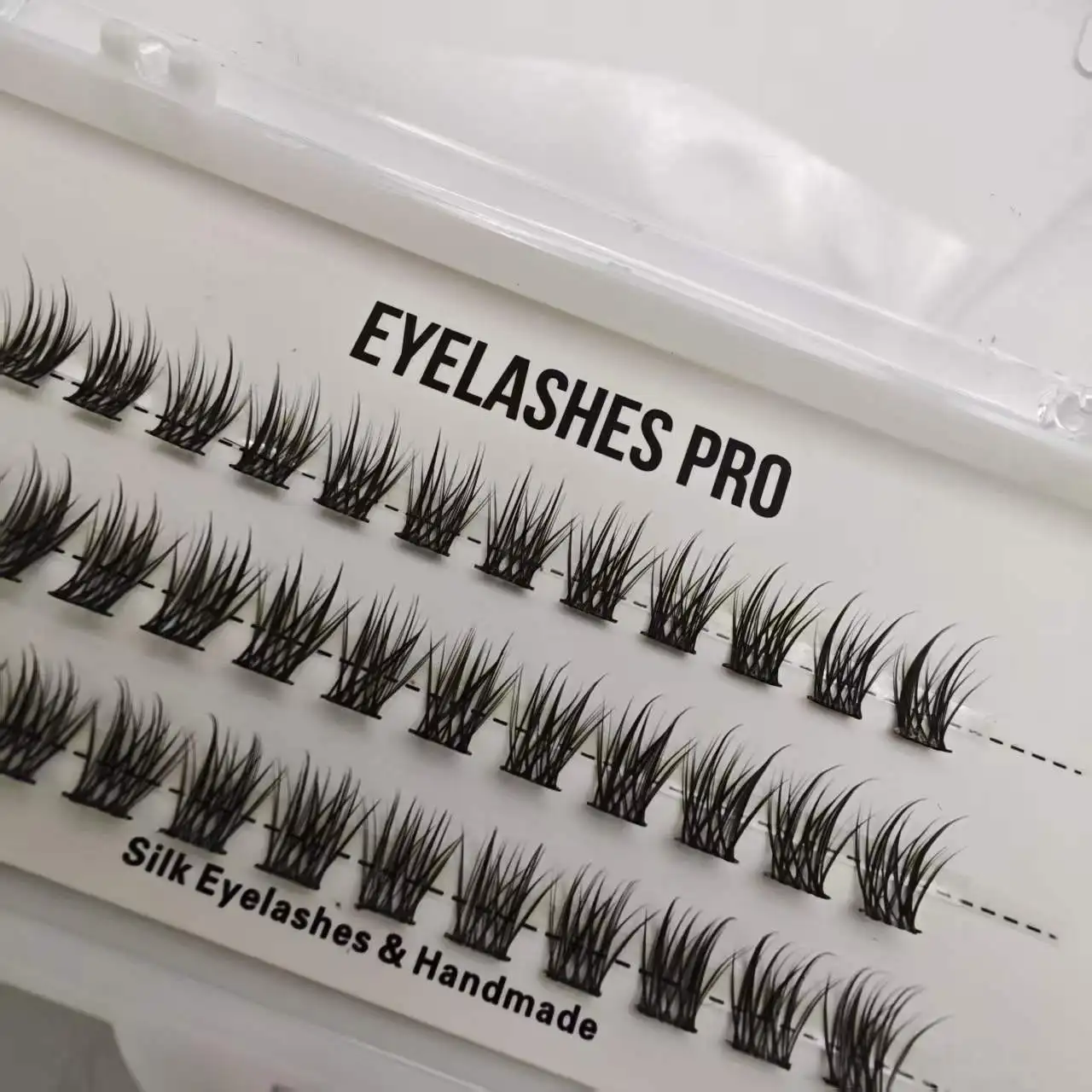 YS DIY Hand Made Eyelash Extension Segmented Flase Lashes Dramatic Lash Bundles Soft Ribbon Strip Eyelashes Makeup Lashes NEW