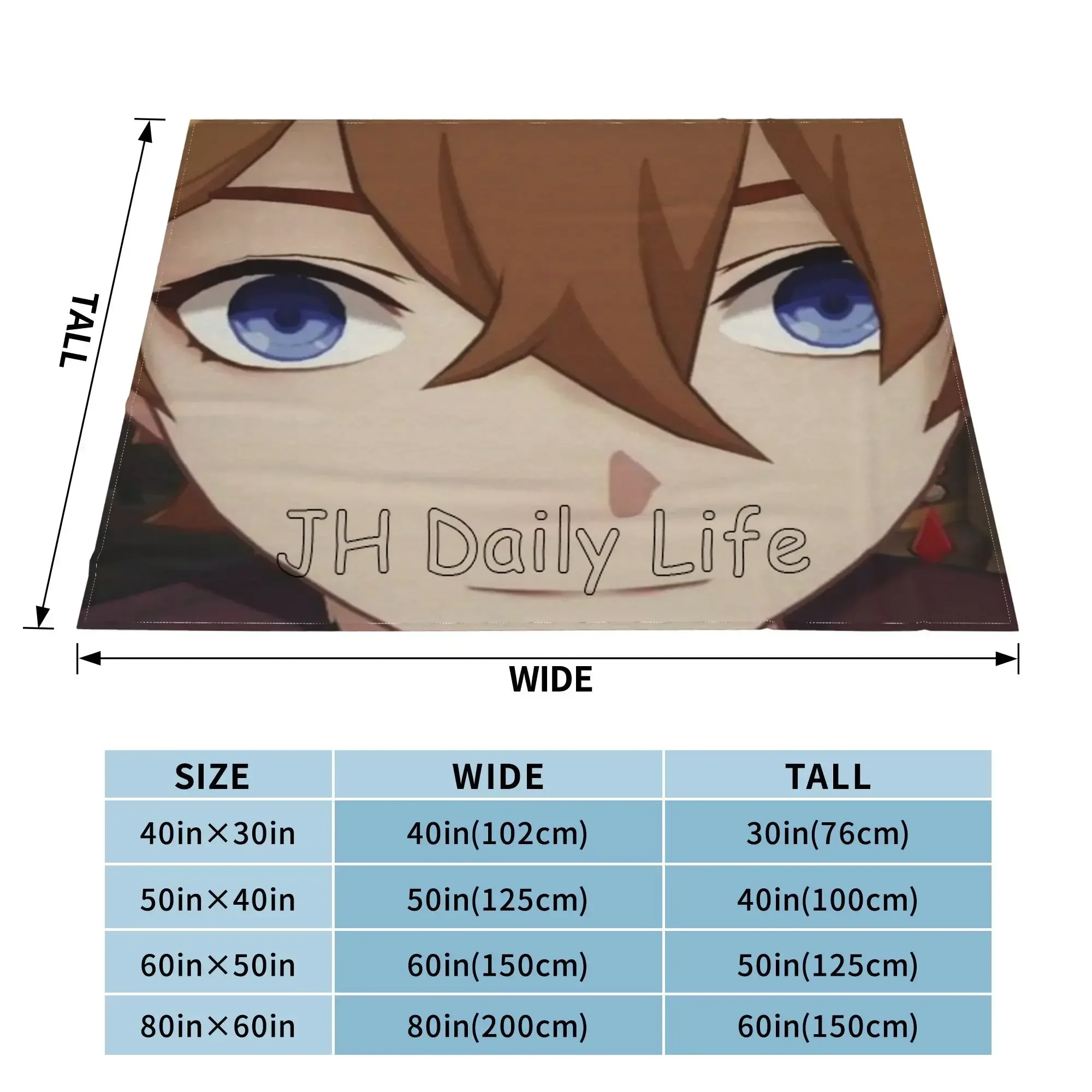 Childe Genshin Impact Fleece Blanket Flannel Ajax Autumn Anime Breathable Super Warm Throw Blankets for Bed Sofa Travel Picnic