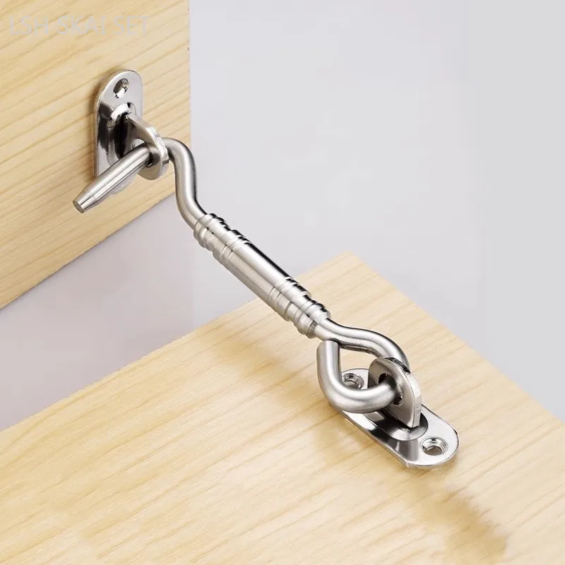 

4/6/8 Inch Thick Stainless Steel Window Wind Brace Door Hook Strap Door and Window Windproof Latch Window Stopper Home Hardware