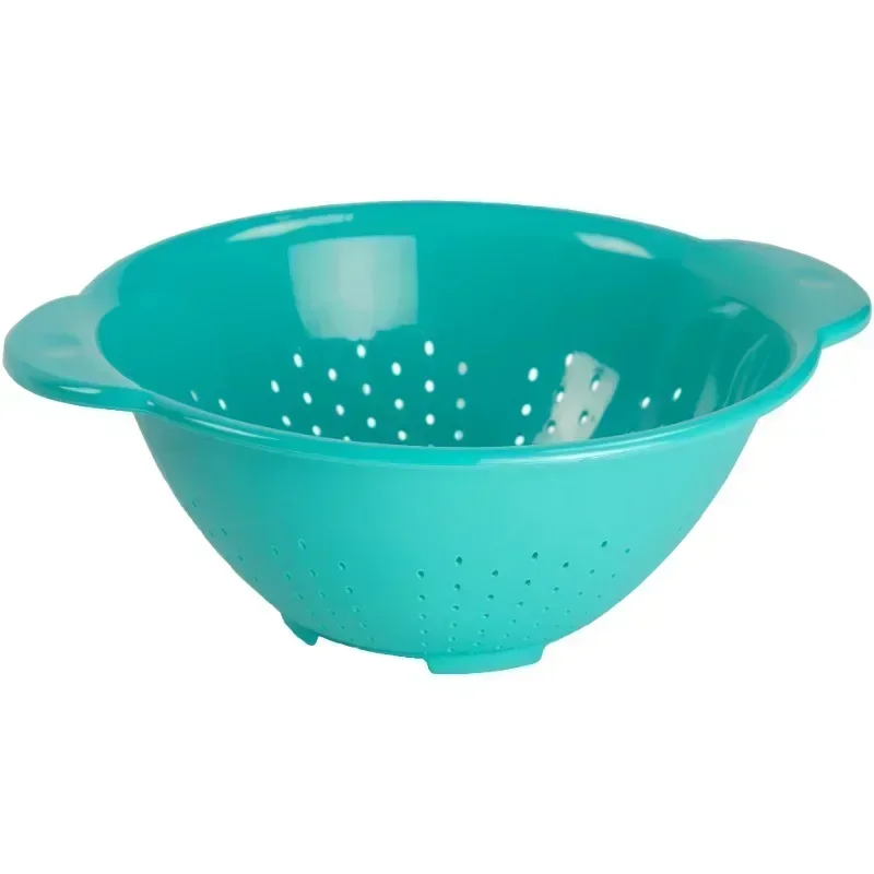 Mainstays Colander  4 Quart Teal Polypropylene Plastic