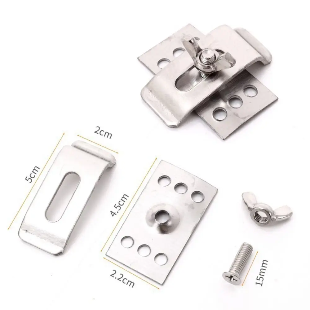 10 Pack Stainless Steel Sink Clips Kit Silver Undermount Sink Brackets Hardware Clips for Kitchen or Bathroom Sinks