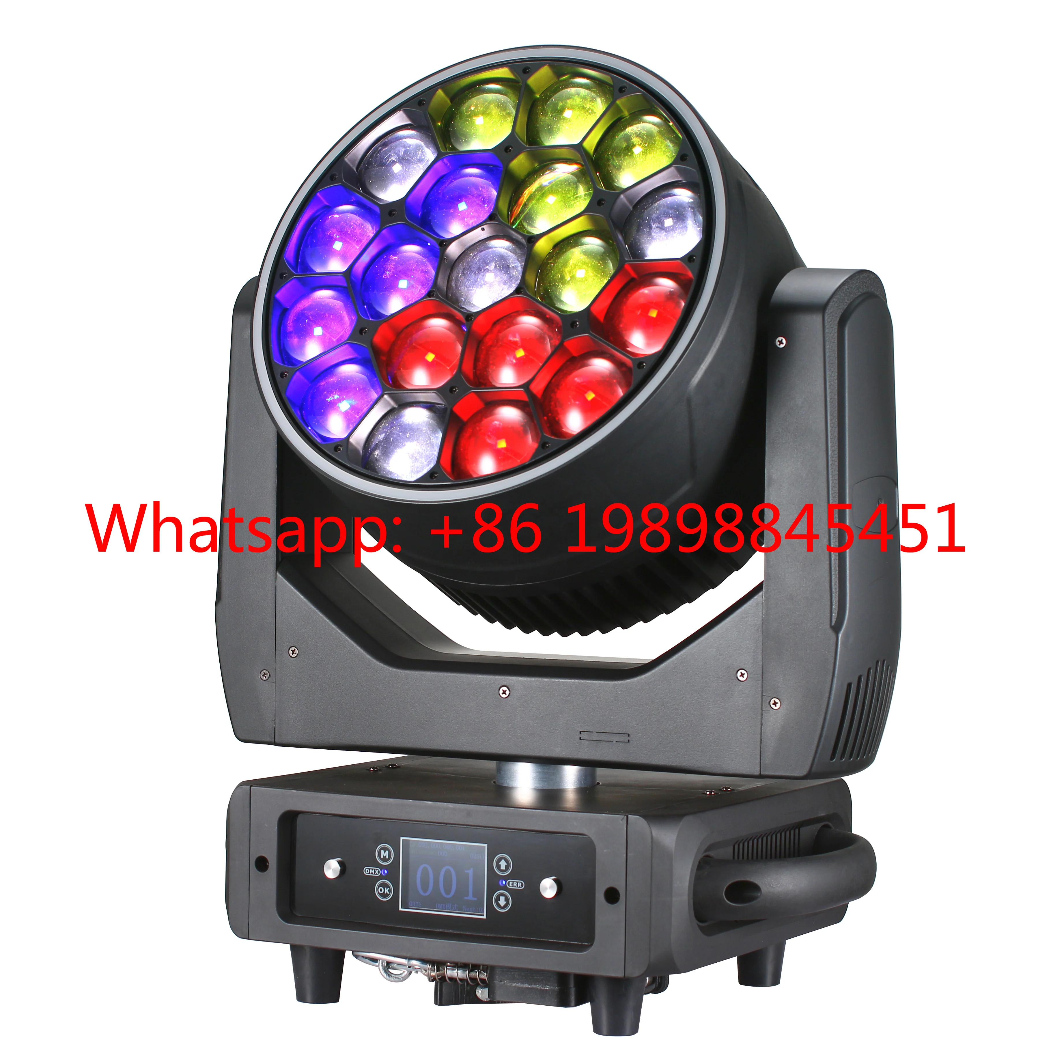 Multiple Strobe Effects Including Swirl and Kaleidoscope Modes 19 Pieces of 4-in-1 LED Lamp Beads Supports