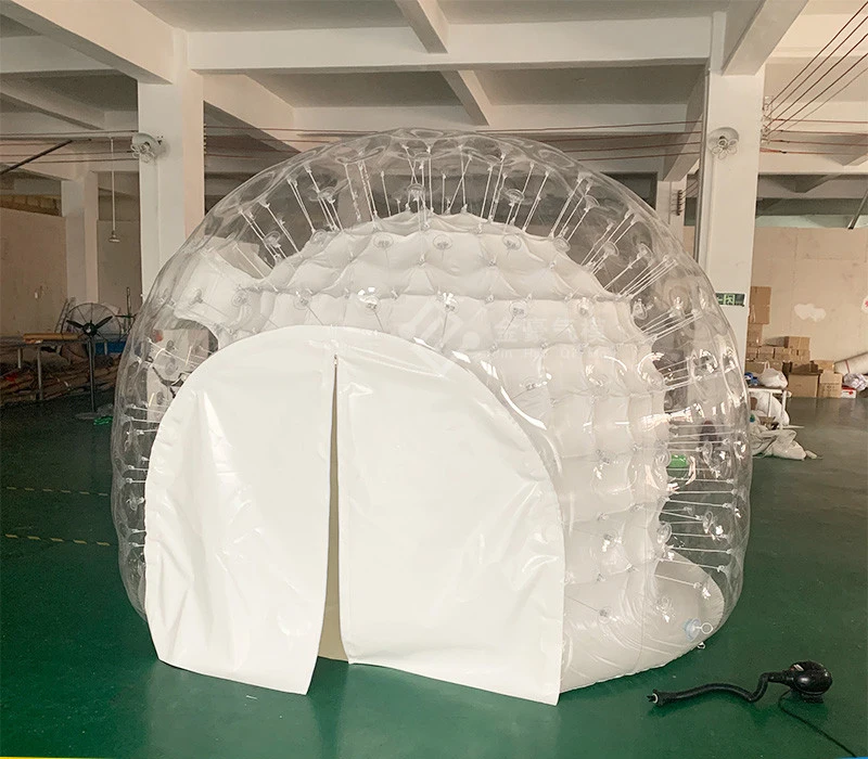 5m Transparent Inflatable Air Dome Tent for Party Hire Inflatable Transparent Bubble Tent with Balloons for Outdoor Show