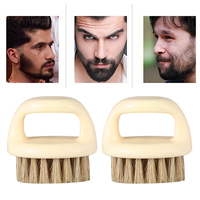 2 Pcs Beard Cleaning Brush Shampoo Men Wash Grooming Kit for Care Accessory Hair Wan Man