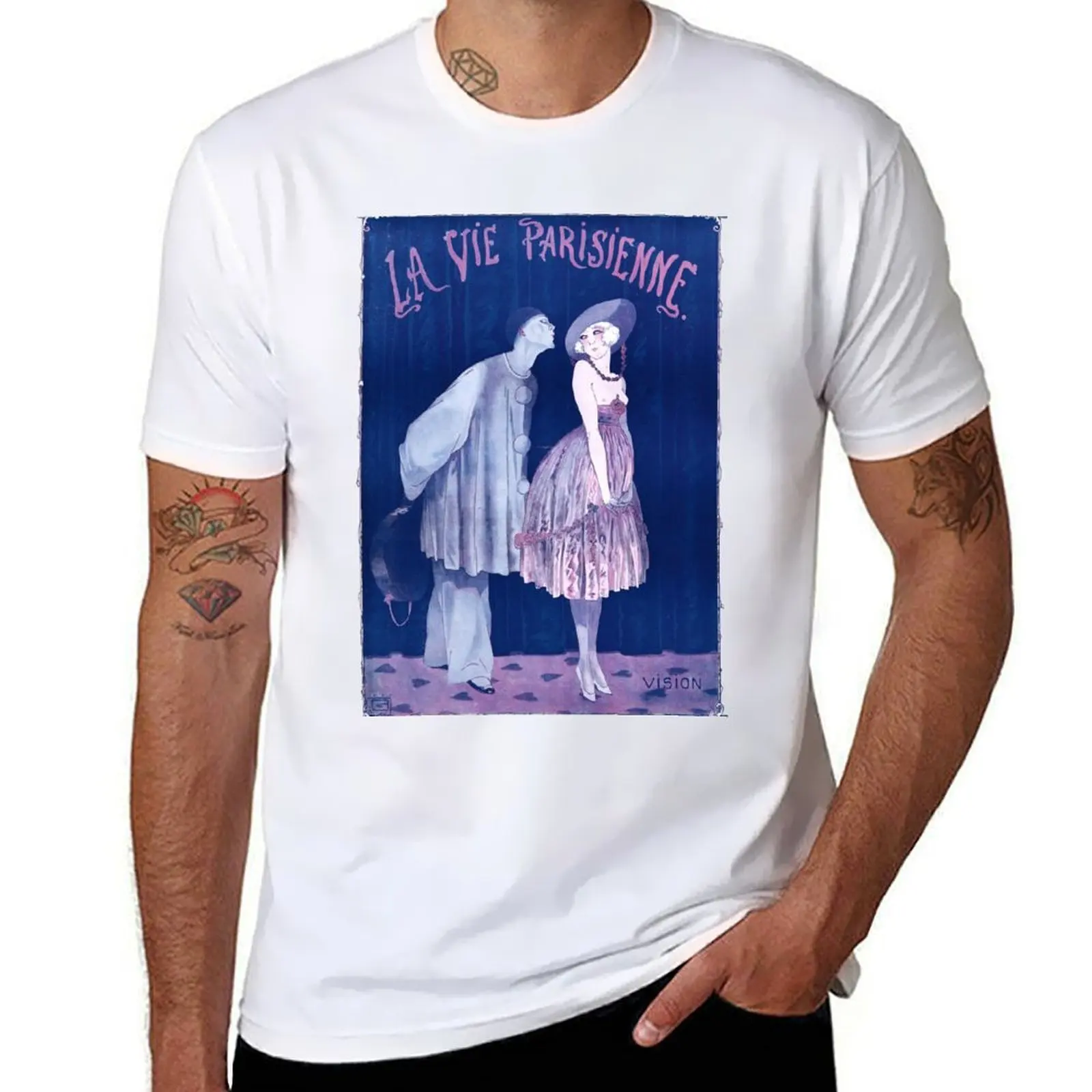 

La Vie Parisienne - Vision, 1917 - Art Deco T-Shirt t shirts for man graphic funny T-Shirt