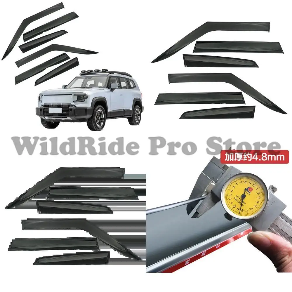 

1 set For China Made Window Visor Deflectors Rain Guards Compatible with 2024 Deepal G318 Visor Tape On Car Vent Visors