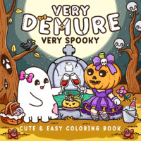 SPOOKY Bold-easy Patterns Coloring Book for Adults Cute Drawing Book Perfect Gift for Party and Birthday