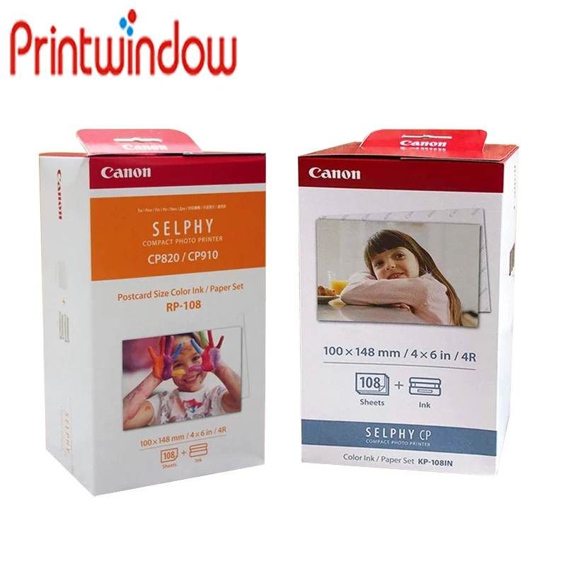 

Original Selphy Photo Paper KP108IN RP108IN For Canon CP820 CP910 CP1000 CP1200 CP1300 CP1500 Printer Sublimation 6 Inches