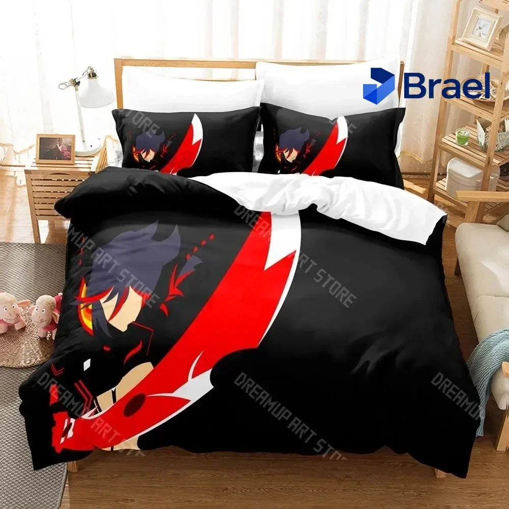 Exquisite 3D Print KILL La KILL Anime Bedding Set Single Twin Full Queen King Size Bed Set Adult Kid Bedroom Duvet Cover Sets