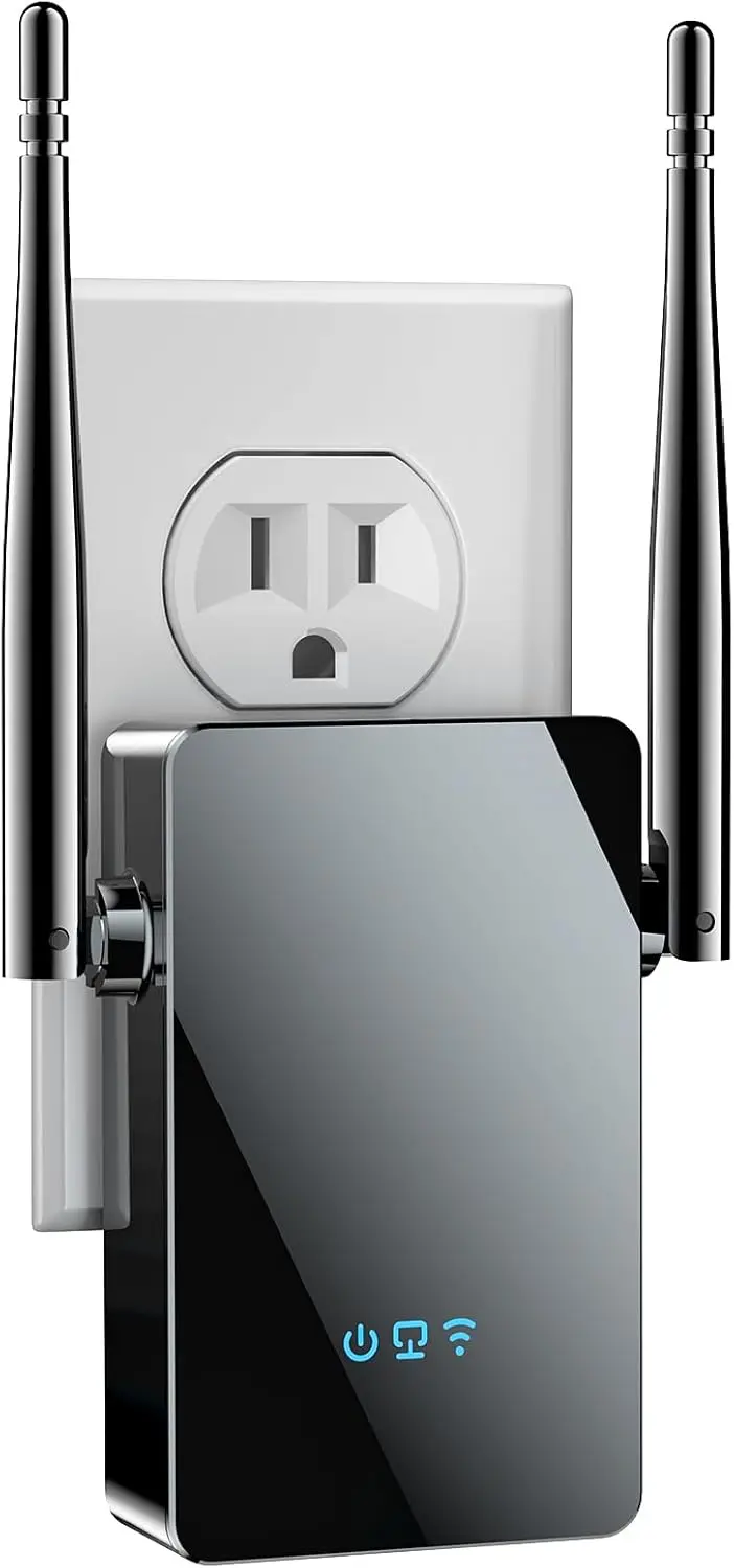 

WiFi Extender Signal Booster, 4X Faster Internet for Home, Covers 10,000 sq.ft with Ethernet Port