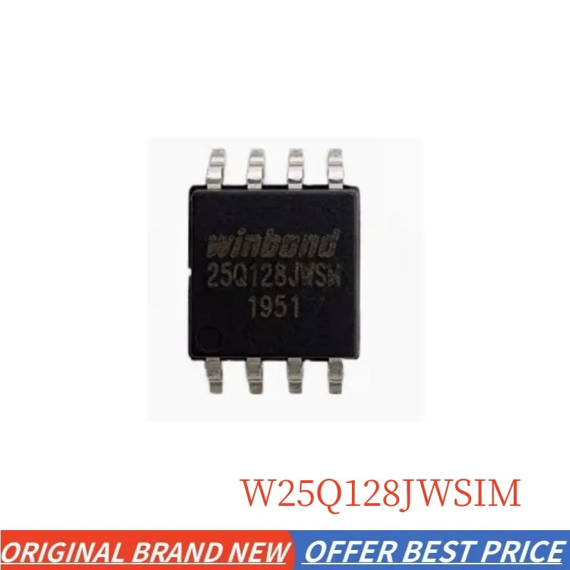 1-10pcs/lot Brand New IN STOCK W25Q128JWSIM 25Q128JWSM SOIC-8 SPI 1.8V 128Mbit NOR FLASH MEMORY Chip Ic