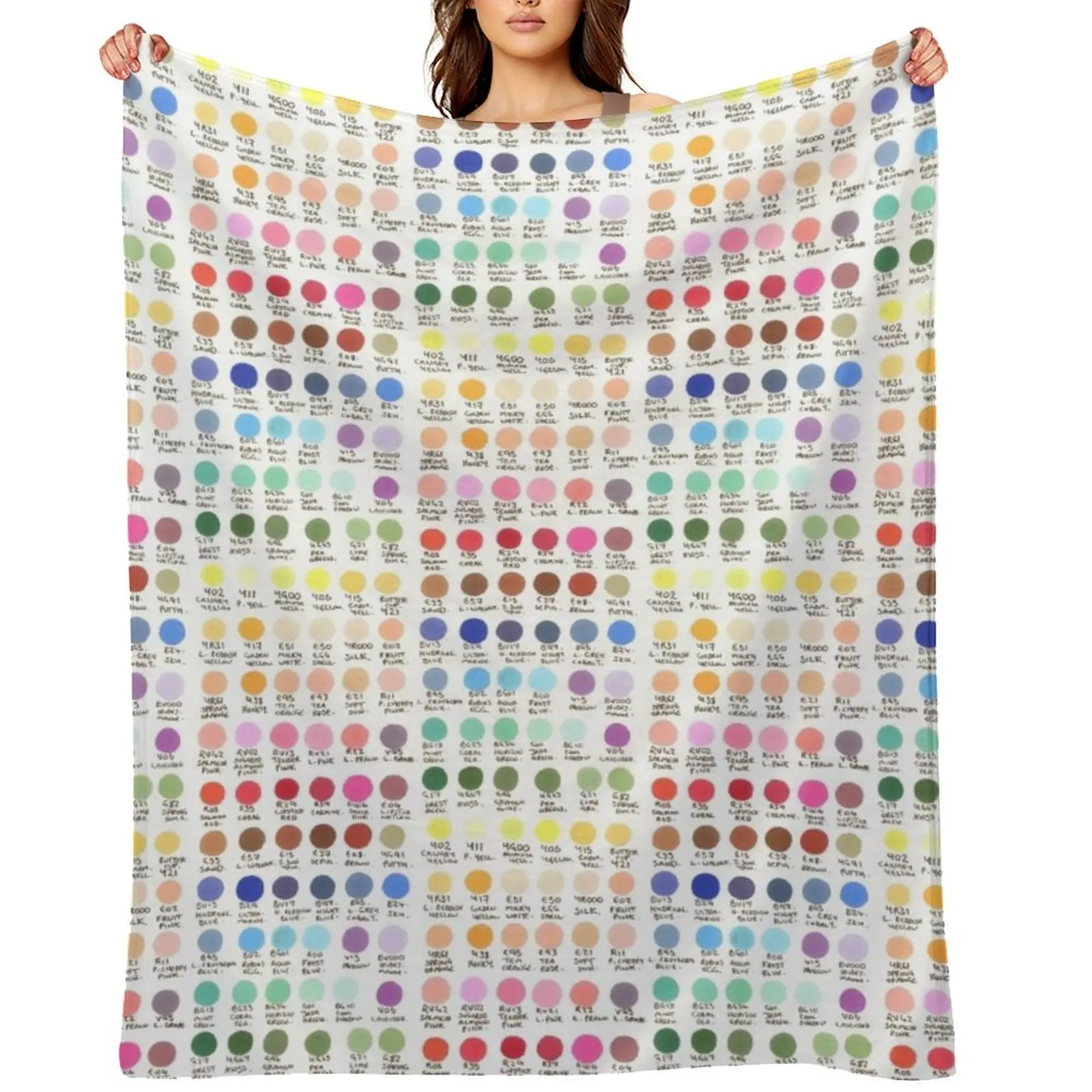 

Stephs Marker Swatches! Throw Blanket anime Large Decorative Throw Picnic Blankets