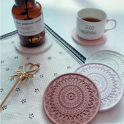 Water Absorbent Diatomite Insulated Mat Coasters Drink Mat Home Decor Placemats