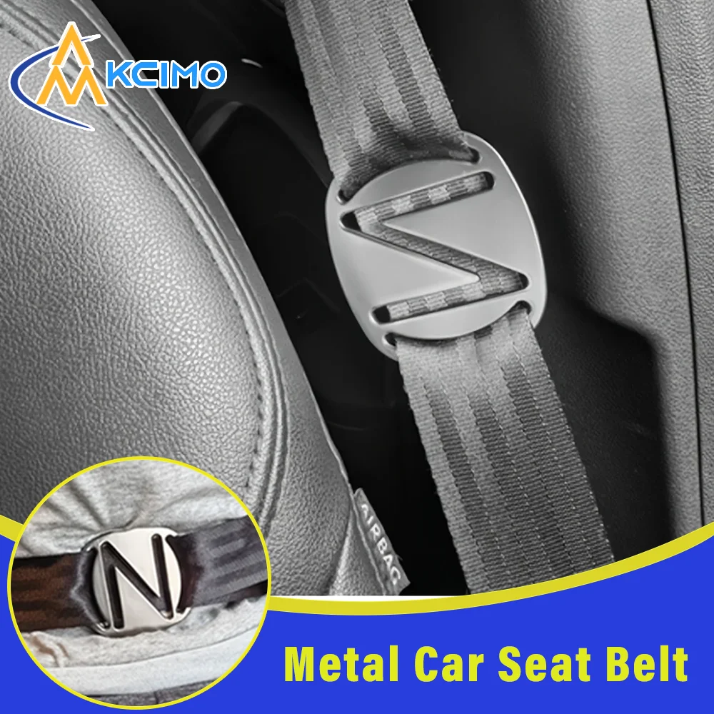 

KCIMO New Metal Car Seat Belt Adjuster for Children Kids Seat Belt Clip Retainer Neck Strap Metal Positioner Lock Safety Belt