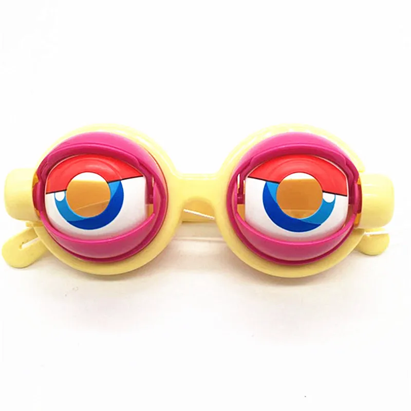 Hot selling crazy eye toys with unique creativity, funny props, glasses, pull wires that blink, children's funny glasses