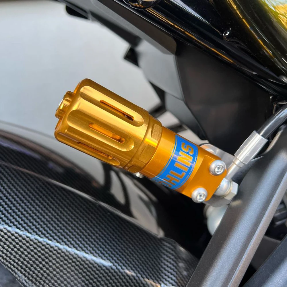 For Ohlins Mono Suspension With S36 S46 TTX36 Preload Grip Rear Shock Absorber Preload Adjuster Knob Aluminum Cover Cap Z900RS - Image 3
