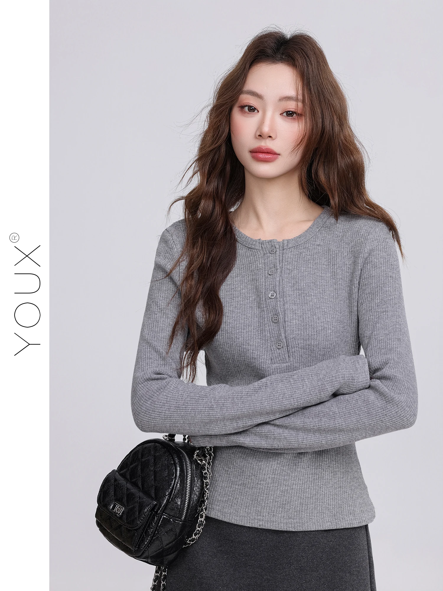 

New 02/24 American Sle Long Sve Knitted Sweater oulder Size Regular Soft Polyester Fiber ort Sle Fitted Women's Top