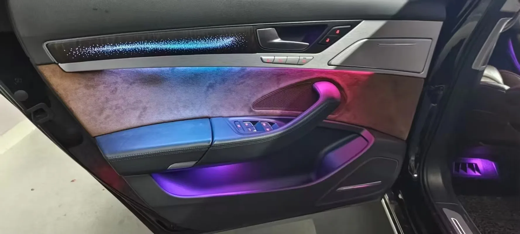 Upgrade 256 Colors Symphony Led Car Interior Ambient Lighting Decoration for  A8 D4 2010-2017 Atmosphere Strip Accessories