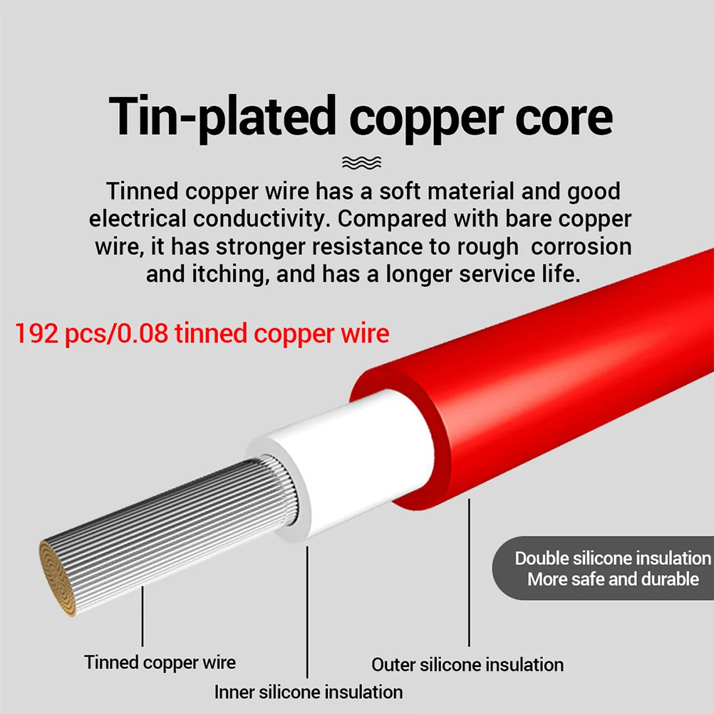 

Test Leads 20A 1000V Multi Meter Probes Stainless Steel Nib Tinned Copper Core Silicone Insulated Multimeter Accessories