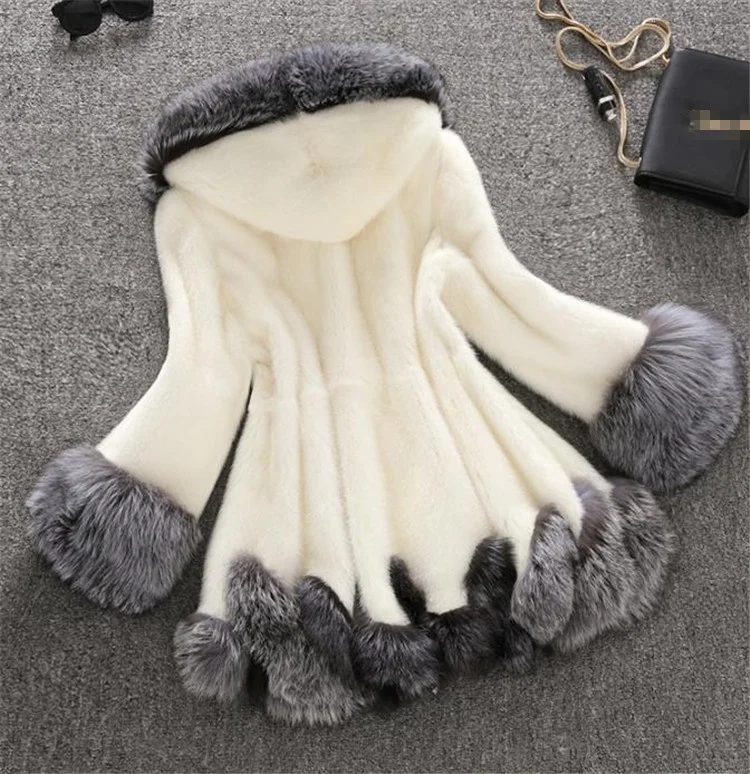 Женская шуба Street Sle, кожаное длинное пальто из искусственного меха, обычная длина, осенний сезон, модное женское пальто