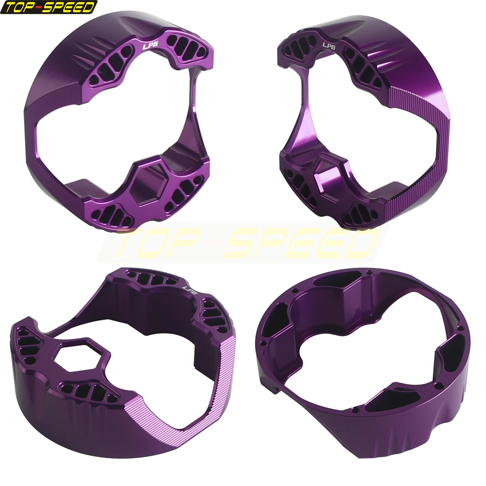 Motorcycle LED Headlight Housing Baja Designs LP6 Pro LED Headlamp Shell For Harley M8 Softail Low Rider EI Diablo Touring FLTRX view 4