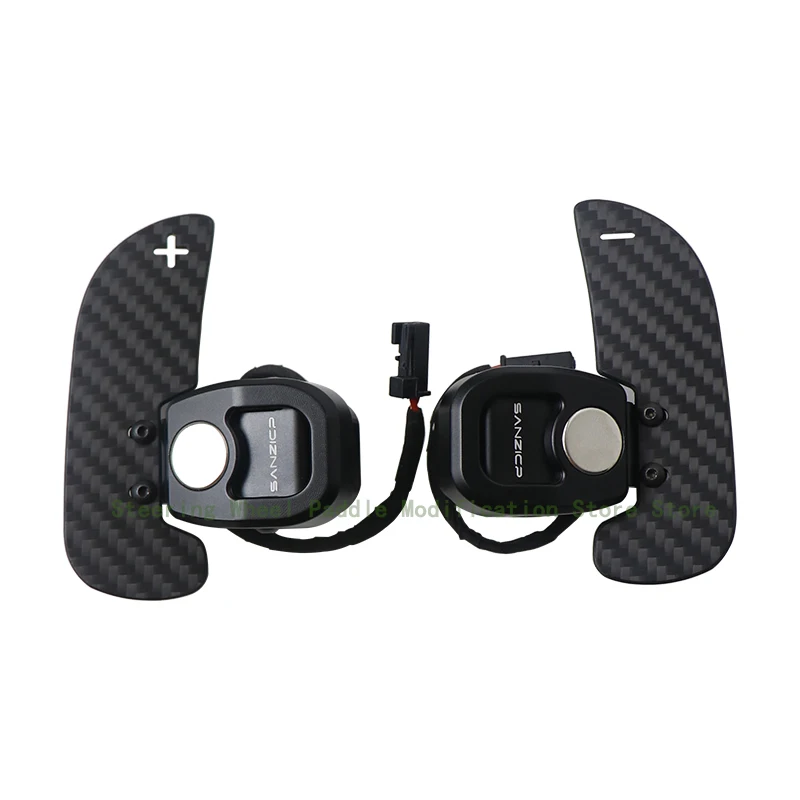 Carbon fiber magnetic shift paddles for steering wheel, suitable for Mercedes Benz regular triangular mouth