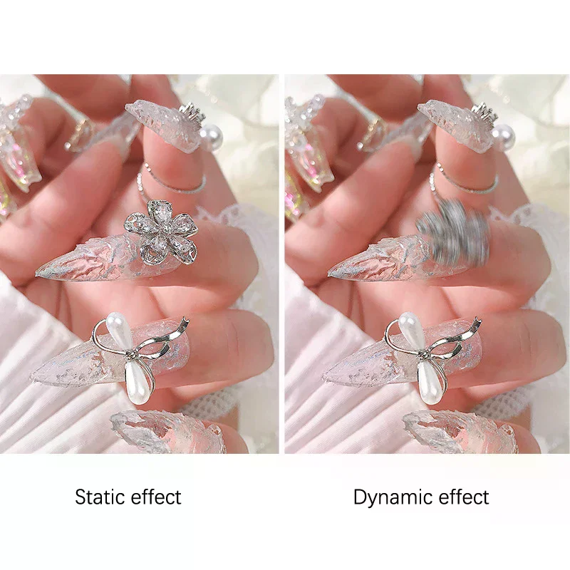 5Pcs S/M/L Rotating Bearing For Nail Art Jewelry Manicure Universal Rotating Jewelry Accessories Rotatable