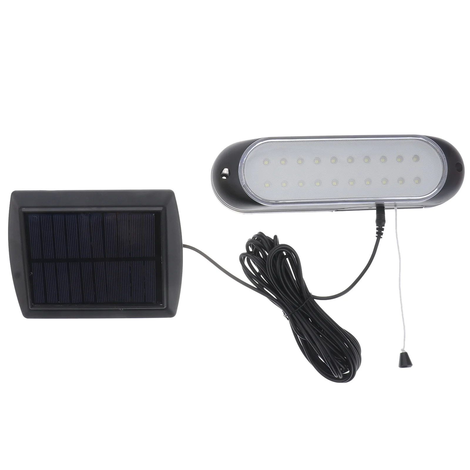 مجموعة واحدة من مصابيح الطاقة الشمسية الممتازة المقاومة للماء في الهواء الطلق مع خط ممتد للاستخدام الداخلي في ساحة الفناء والشرفة #6