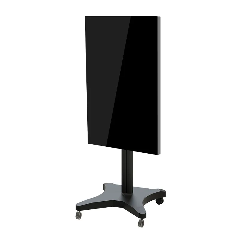 All-in-One Conference Mobile Live Streaming TV Cart 30-60inch Display Adjustable Horizontal/Vertical Screen No-Drill Mount