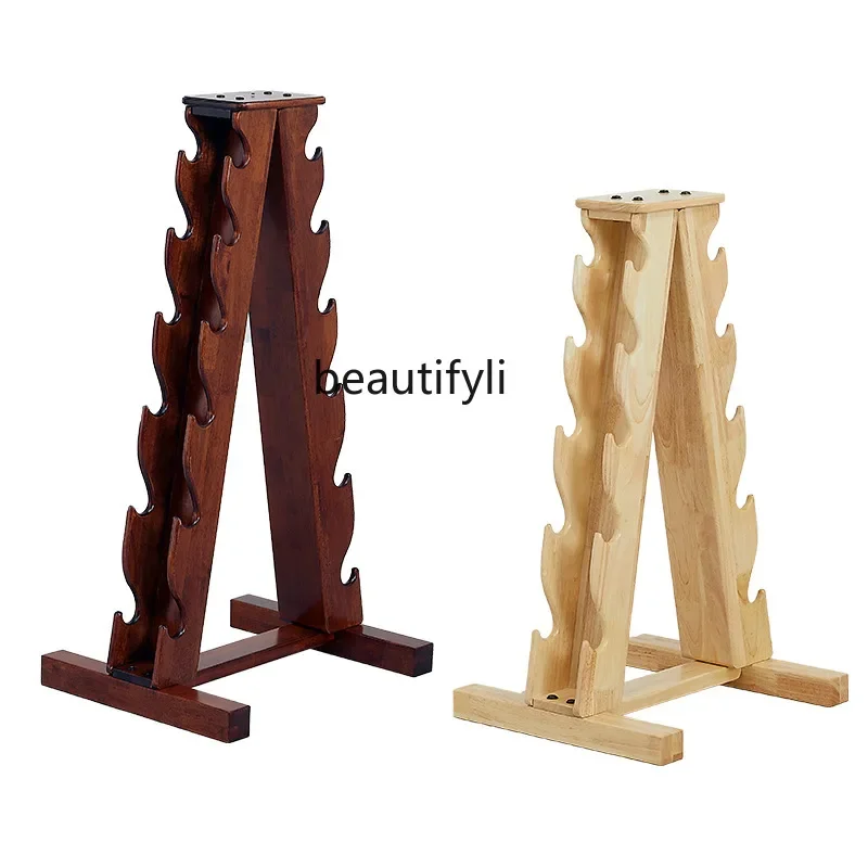 Wooden Dumbbell Rack Private Teaching Dumbbell Rack Hexagonal Dumbbell Rack Home Display Fitness Supplies