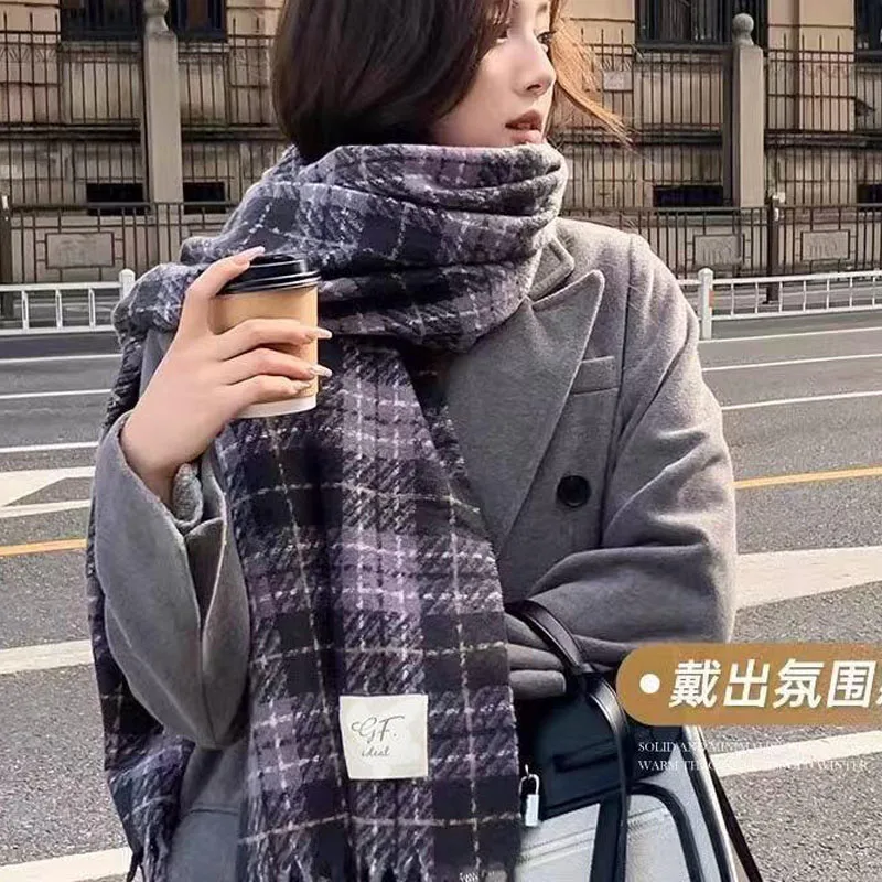 الشتاء طالب لطيف وشاح شبكة شرابة لينة و لزجة شال تنوعا فتاة الأوشحة الدفء رشاقته يندبروف الزي الخارجي