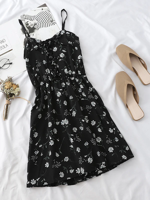 Floral Casual Jumpsuit for Women Tie Waist ort Pants Street Sle Loose Fit Regular Thin Summer Collection