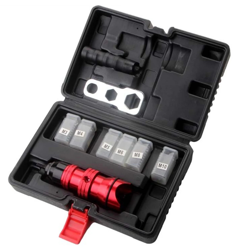 Riveting Nut Setter Adapter For Electric Drill M5 M6 M8 Metric Sizes Hand Tool For Car Repair And Home Decoration Equipment