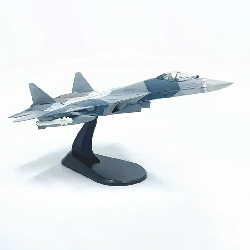 Diecast Metal Alloy 1/100 Scale Russian Su 57 SU57 Fighter Airplane Aircraft Replica Model Su-57 Plane Model Toy For Collection