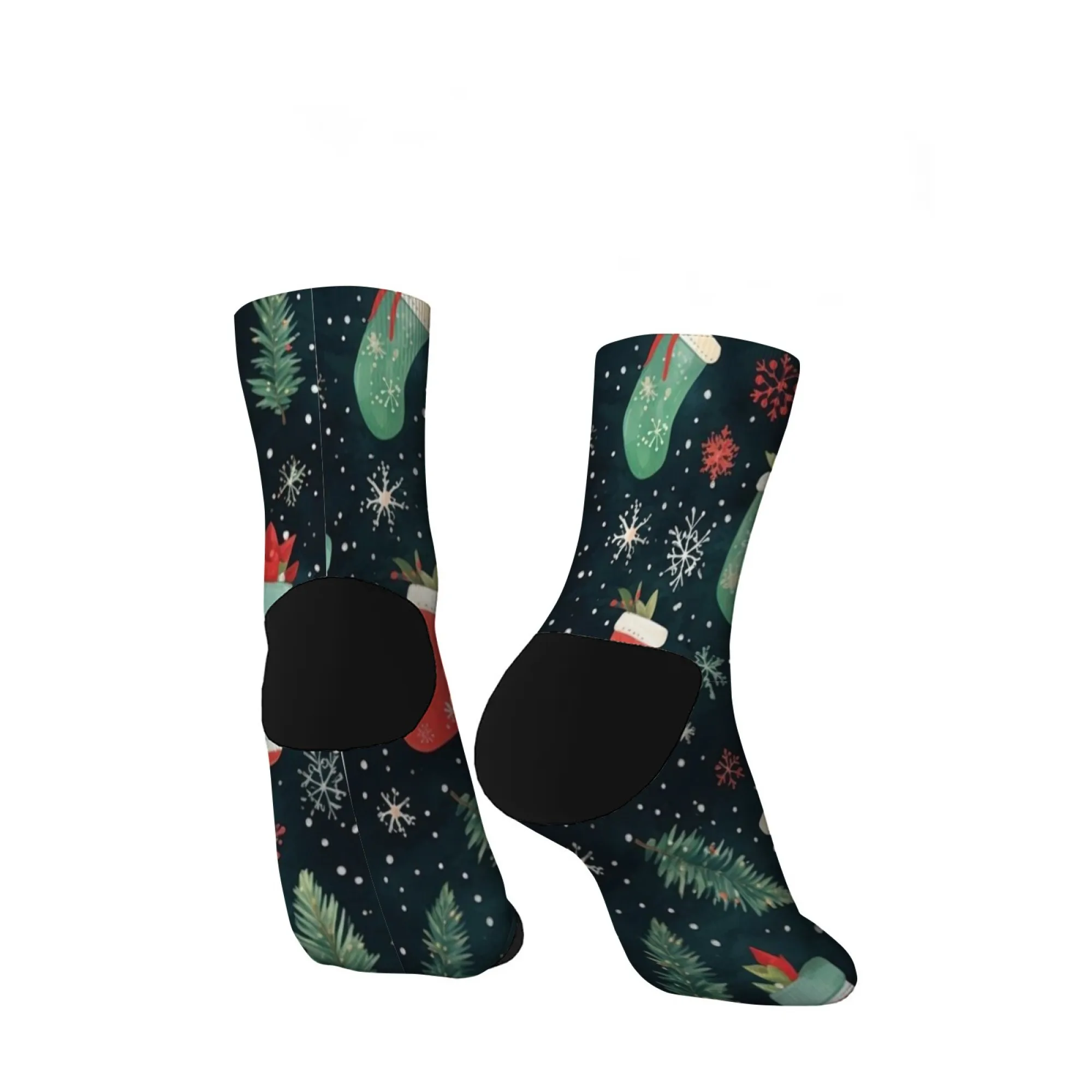 Christmas glove style Short Socks Polyester Blend Comfortable Casual Socks for Women Men Unisex Soft Breathable Lightweight