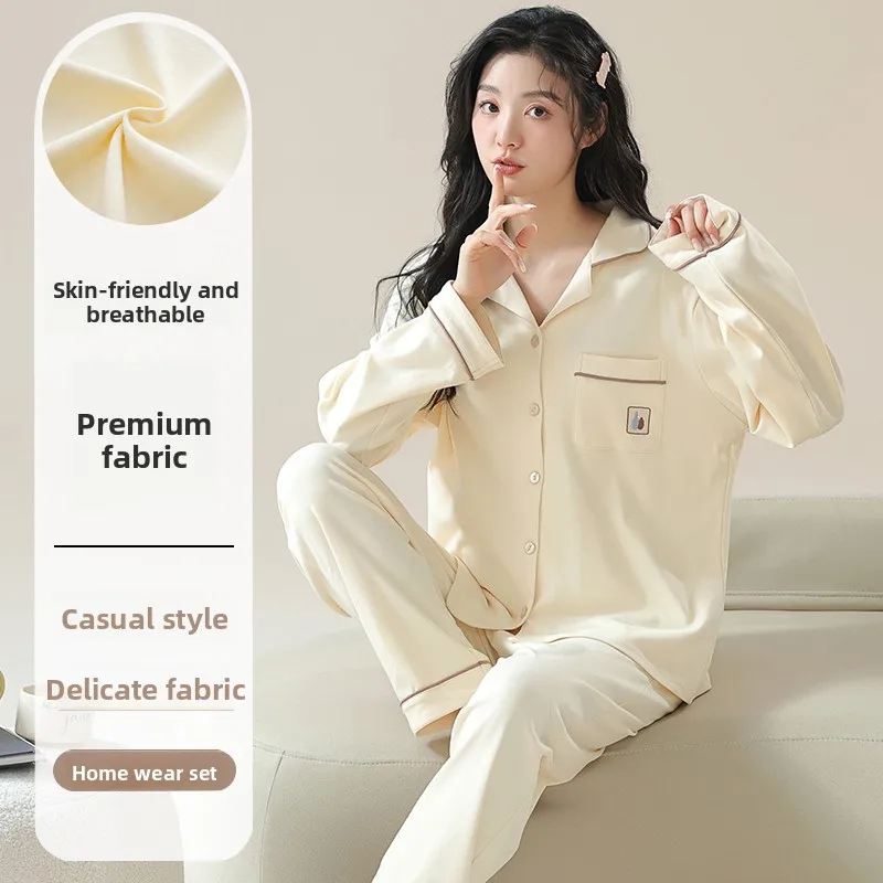 

Pure Cotton Sleepwear Women's Style Long Sleeve Thin Casual Summer Home Clothes Set Large Size Spring Autumn Comfortable Nigh...
