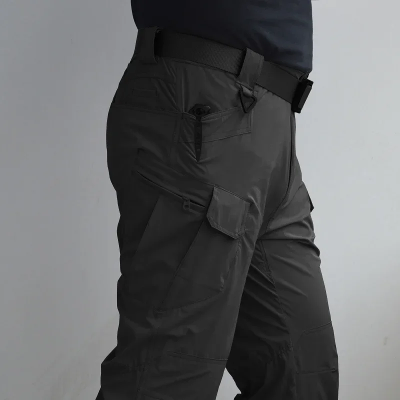 Pantalones tácticos de carga con cinturón para senderismo - imagen 4