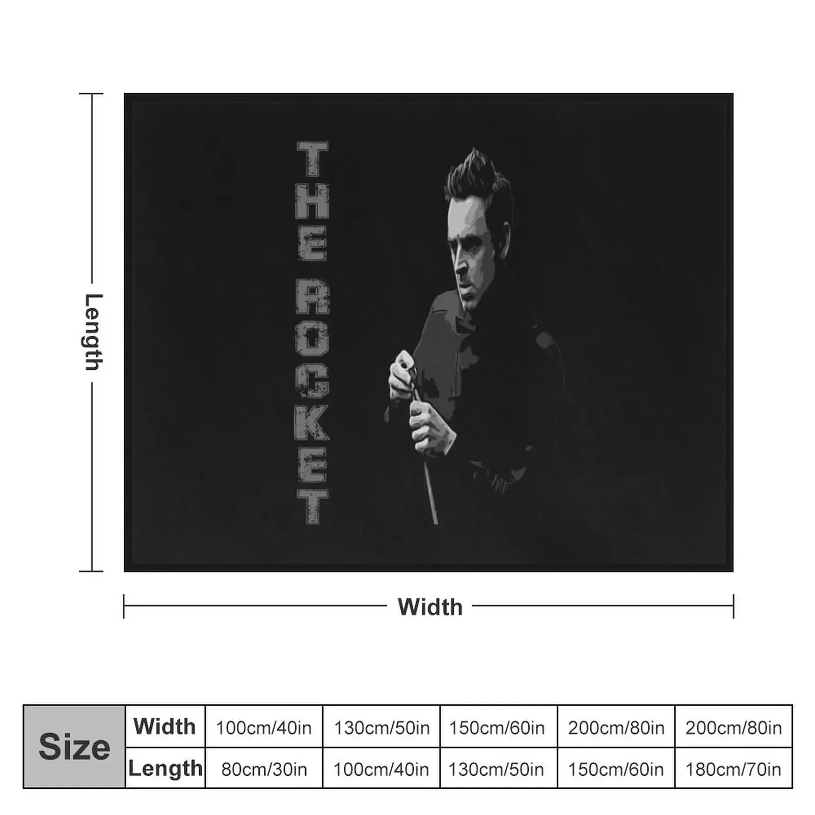 Ronnie Osullivan The Rocket Throw Blanket christmas decoration heavy to sleep Camping Blankets