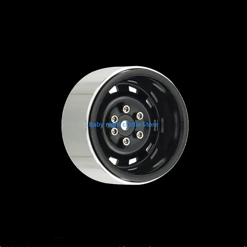 

J2FF 4pcs/Set 5 Slot Metal Wheel Rims Crawler Wheel Rims for Remote Car Modified Remote Control Crawler Upgrade Supplies