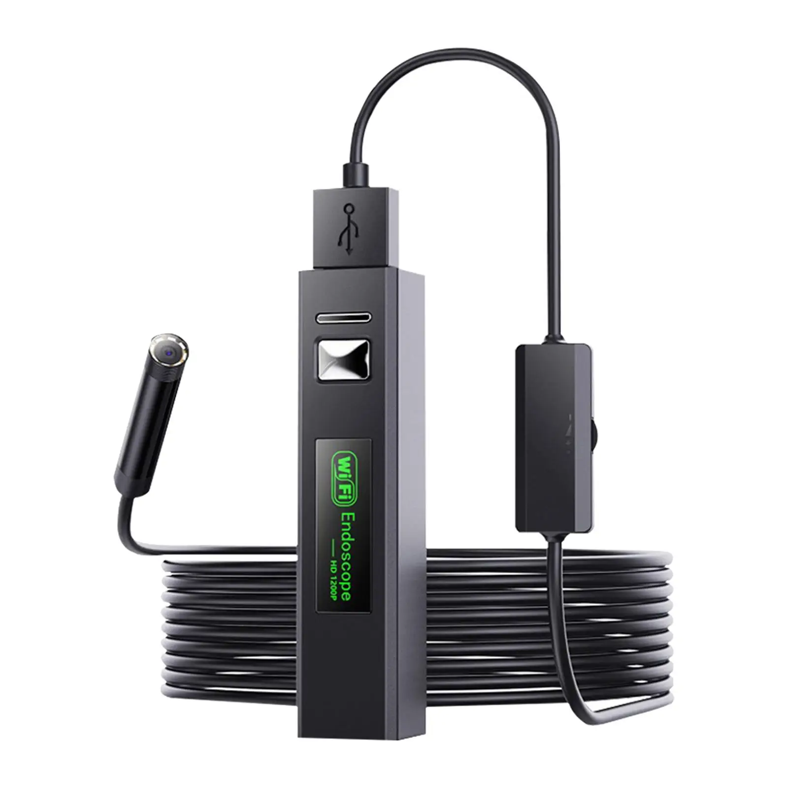 720P WIFI Endoscope IP68 Waterproof HD Wireless Inspection Snake Camera USB Borescope for Car Android IOS Smart Phone