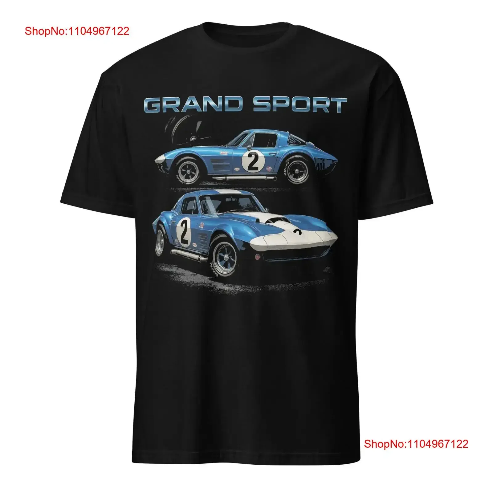 

1963 Grand Sport T Shirt Vintage Racing Muscle Car for Classic Fans vintage Washed Casual graphic Breathable homme Comfortable