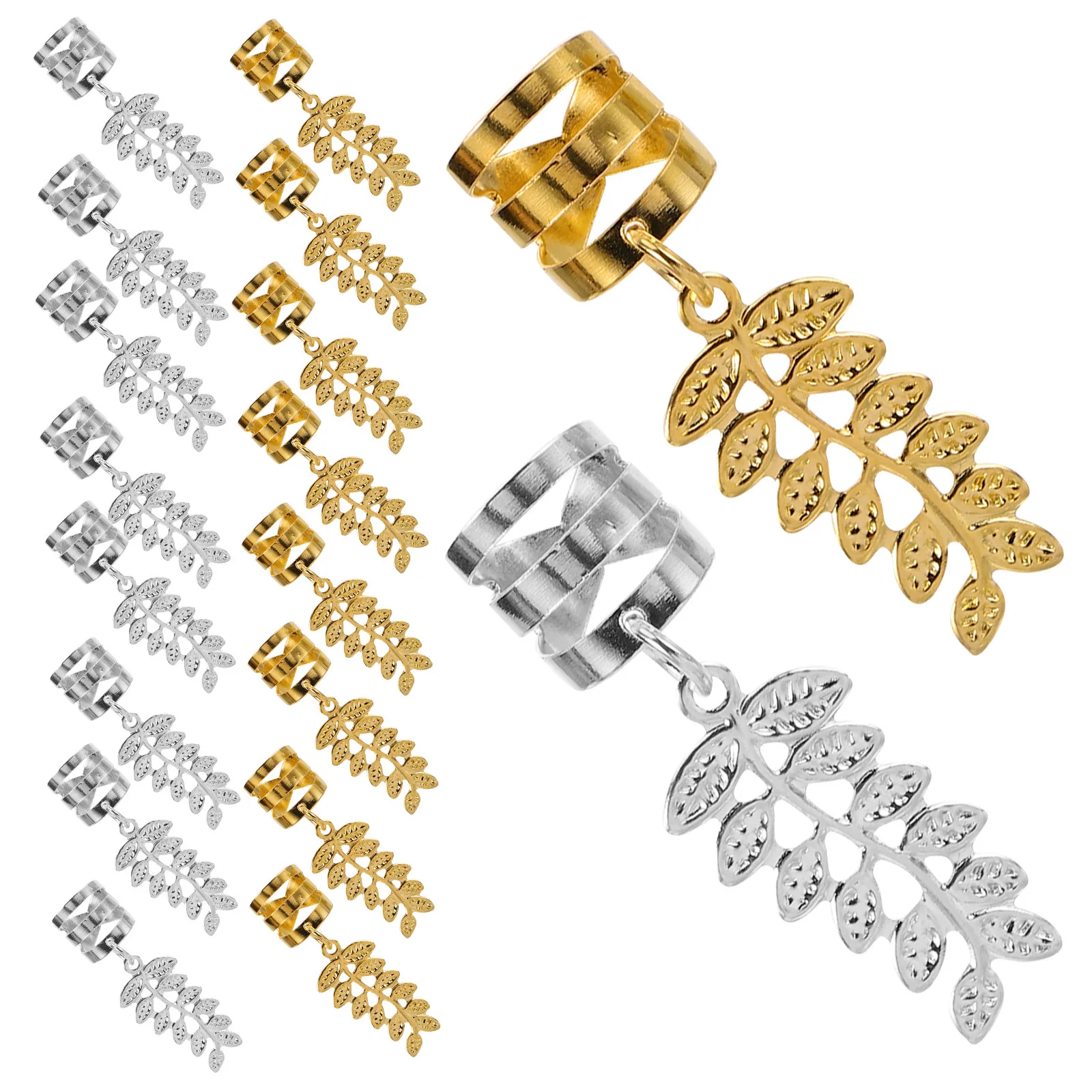 

Leaf Dreadlocks Hair Accessories Braid Pendants Decorative Pin Cute Charms for Braids Decorations Clips