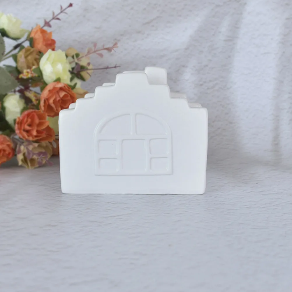 Quemador de Incienso de Cerámica con Forma de Casa, Minimalista, para Varillas de Palo Santo, Decoración para Habitación de Yoga o Dormitorio, Mini Quemador de Incienso