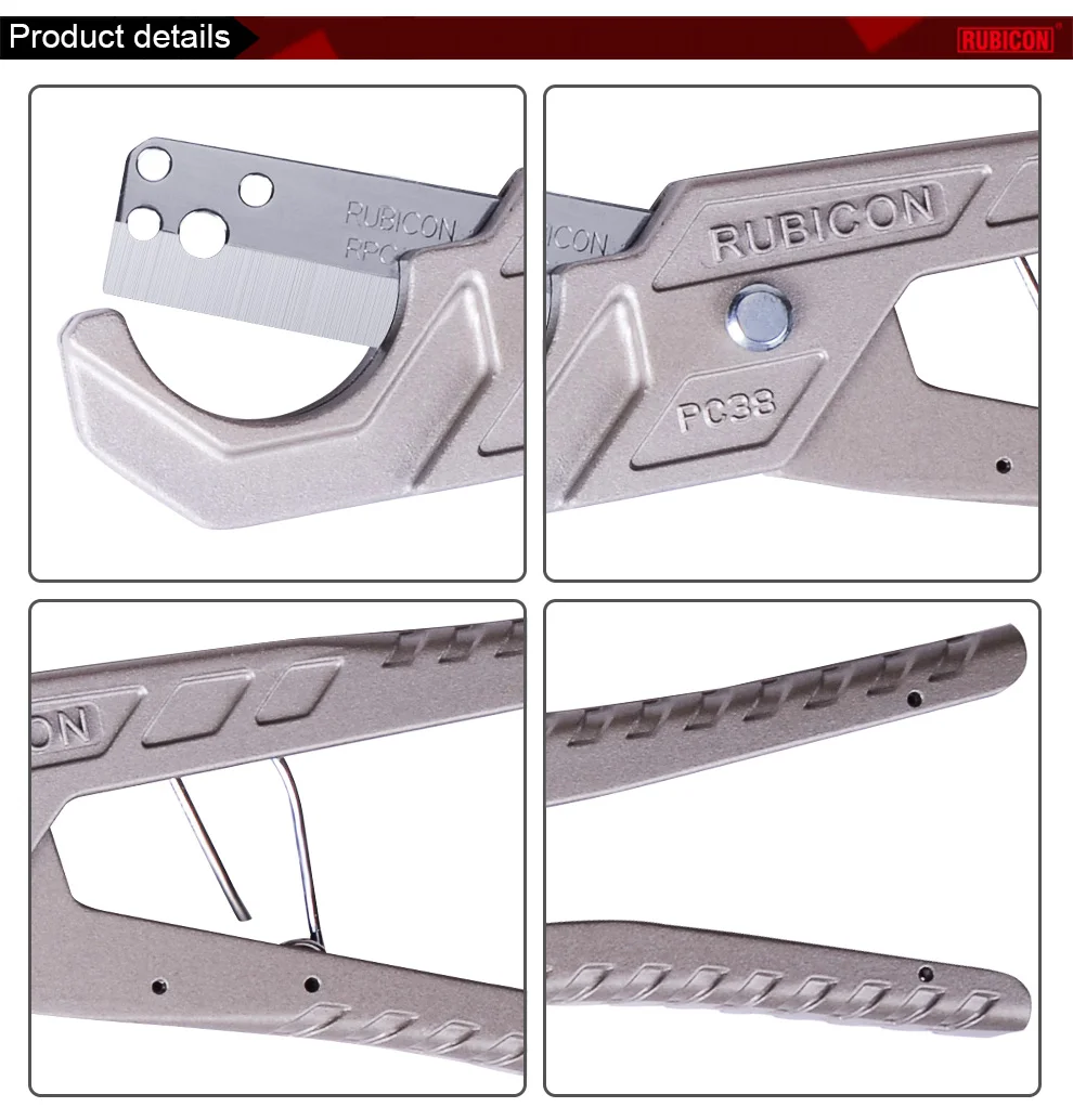 Cortador de manguera de PVC PE PEX, tijeras de tubo SK5, hoja de plomería, herramienta Manual, tijeras de tubo de plástico, cuchillo de corte de conducto, 38mm