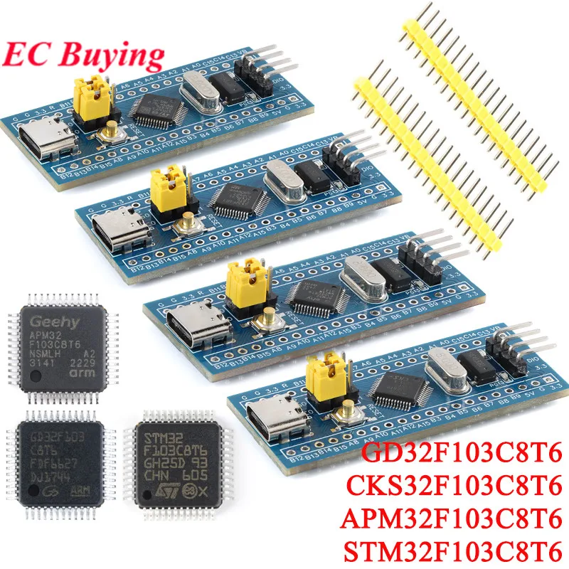 STM32F103C8T6 GD32F103C8T6 CKS32F103C8T6 APM32F103C8T6 STM32 Type-C ARM Chip Core System Development Board Module 32F103C8T6