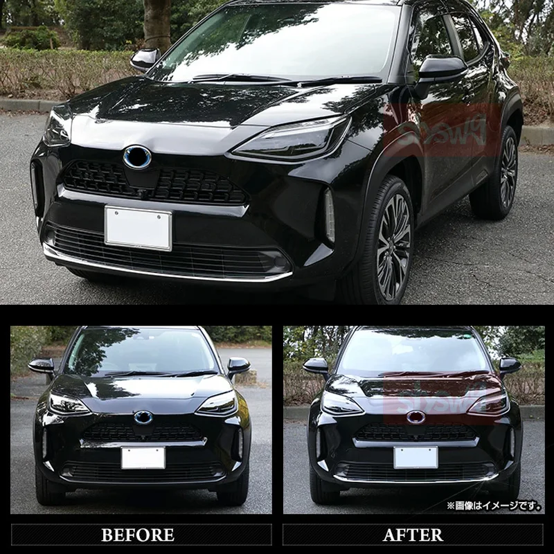 For Yaris Cross 2020 2021 2022 Front Bumper Lip Molding Protector Splitter Spoiler Trim Cover Styling Exterior Accessories 1Pcs