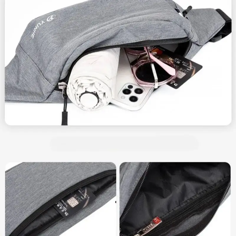 Men Waist Bag Pack Purse Casual Large Phone Belt Bag Pouch Women's Travel Phone Bag Fanny Banana Bag Hip Pockets view 6