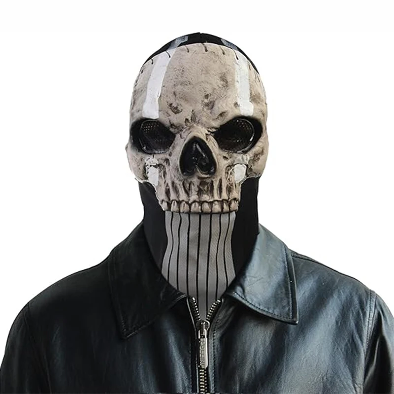 1/3/5PCS Halloween Skeleton Ghost Mask Call of Duty MW2 Latex Headgear Cosplay Party Masquerade Props Halloween Decoration