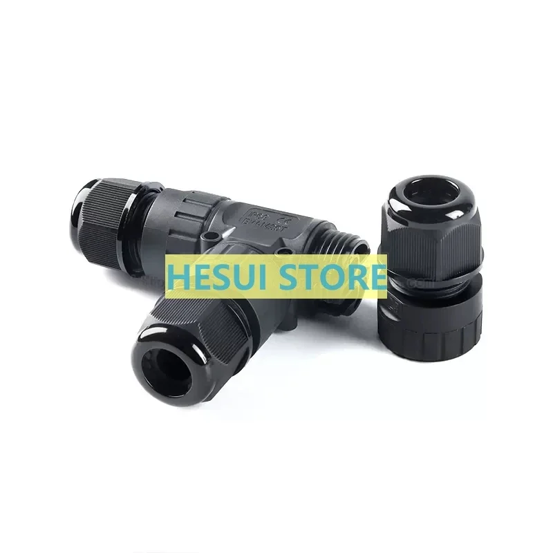 EW-M25T 2P 3P T-type three-way wire waterproof connector to the waterproof connector of the cable