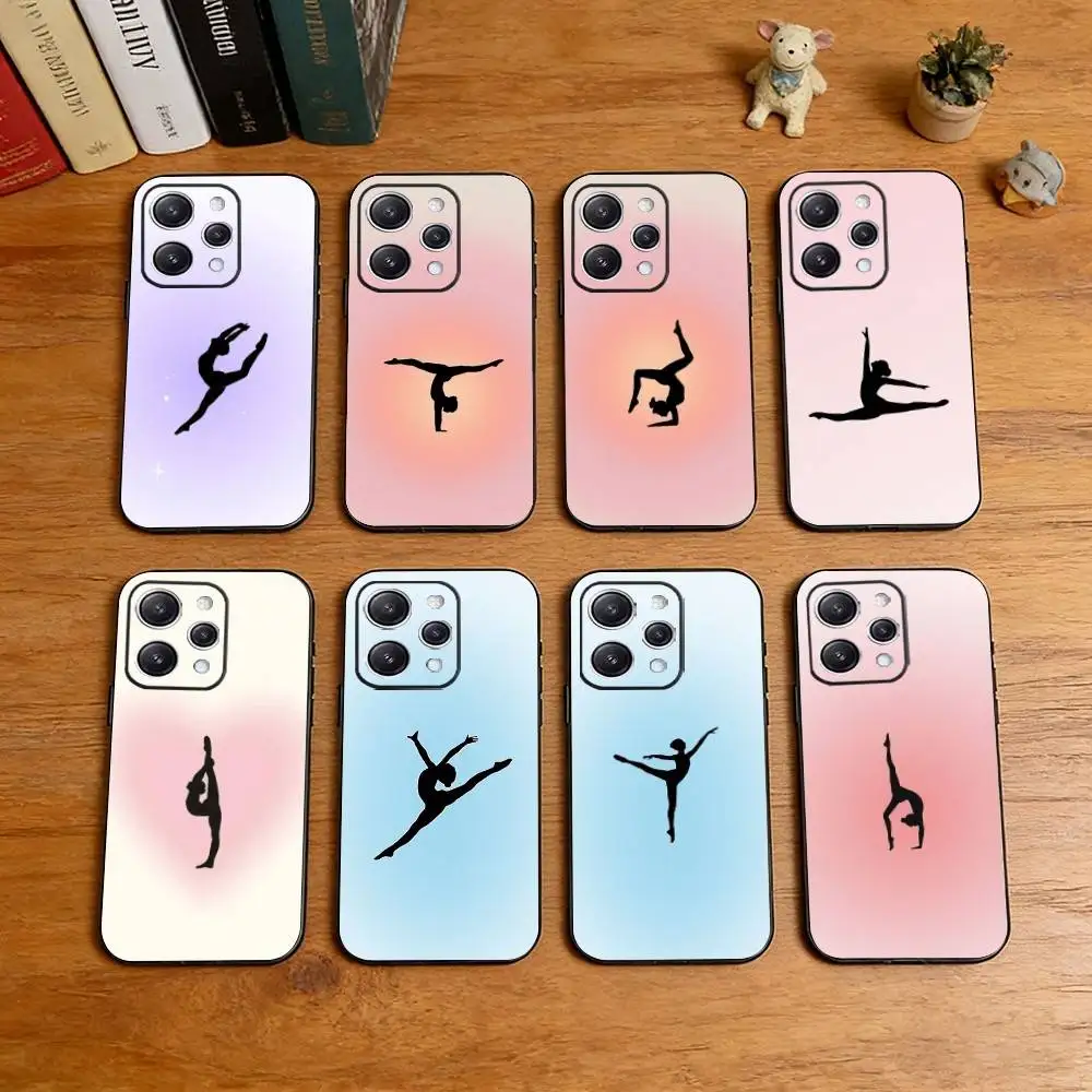 GYM Girl Gymnastic  Phone Case Silicone Soft For IPhone 17 16 15 14 13 12 11 X XR Plus Pro Max Plus